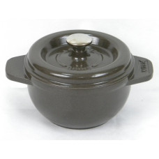 Garnek żeliwny okrągły 17 cm brązowy