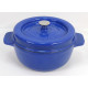Garnek żeliwny okrągły 23 cm niebieski Garnek żeliwny okrągły 23 cm niebieski