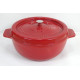 Garnek żeliwny okrągły 33 cm czerwony Garnek żeliwny okrągły 33 cm czerwony