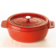 Garnek żeliwny owalny 30 cm pomarańczowy Garnek żeliwny owalny 30 cm pomarańczowy
